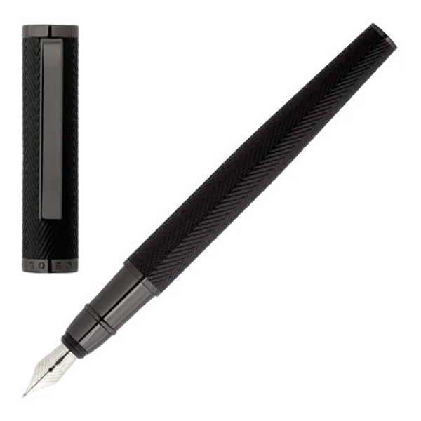 Hugo Boss Formation Herringbone Gun Fountain Pen