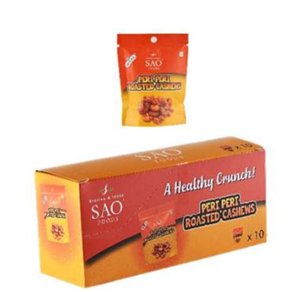 Peri Peri Roasted Cashews (Pack Of 10 Pouches)