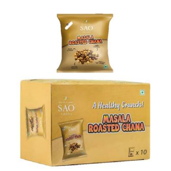 Masala Roasted Chana (Pack Of 10 Pouches)