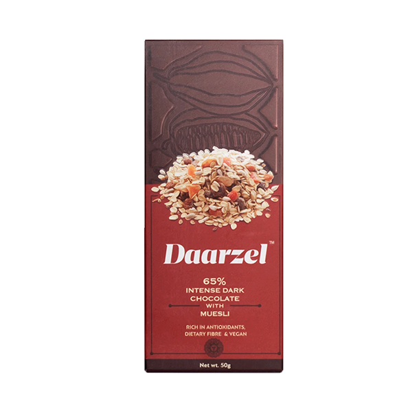 Daarzel - Muesli With 65% Intense Dark Chocolate | Vegan | 50 G