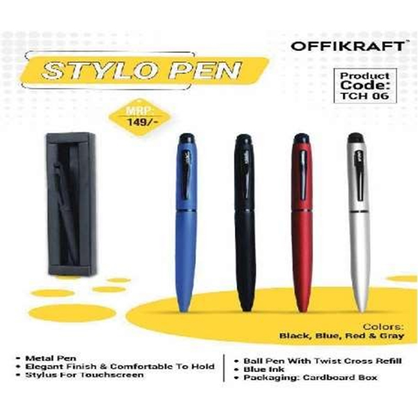 Stylo Pen Tch 06 Black, Blue, Red,Grey