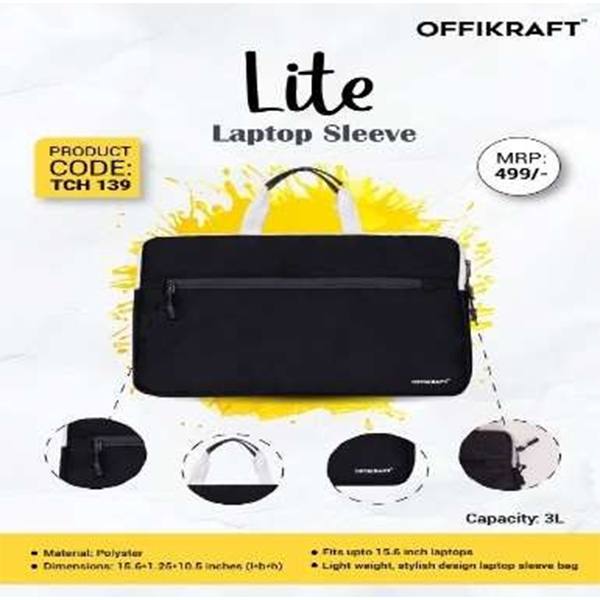 Lite Laptop Sleeve Tch 139 Black
